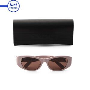 DIOR Shiny Pink 53mm Oval Sunglasses
